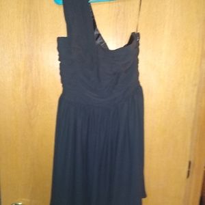 Black One Shoulder Express Dress